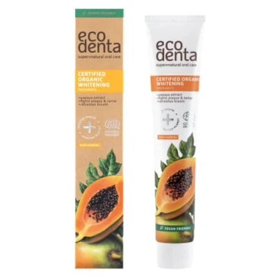 Abbildung von Ecodenta Zahnpasta Ohne Fluorid Multifunktionale 75ml Toothpaste Zertifizierte Organische Mit Matcha Kaliumcitrat Aloe Vera saft Ätherischem Pfefferminzöl