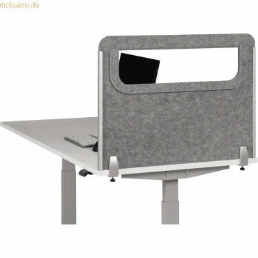 Abbildung von BakkerElkhuizen BE Safety Screen Side Acryl, Hellgrau, PET Filz, Kunststoff, Grau, 1 Stk