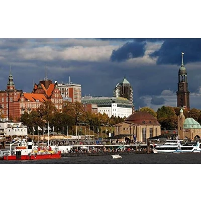 Abbildung von Haeran River Hamburg Deutschland Vollbohrer Diy 5D Diamond Painting By Number Unique Kits Home Wall Decor Crystal