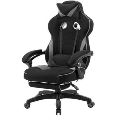 Abbildung von Woltu Gaming Stuhl (1 St), Sportsitz, mit Fußstütze, Stoff, höhenverstellbar