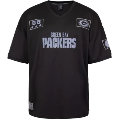 Abbildung von Re:Covered NFL Packers GB 19 Oversized Tshirt print, Größe: Large, Black