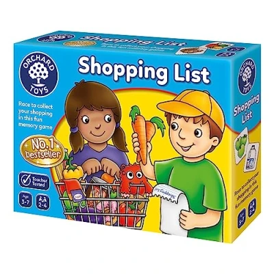 Abbildung von Orchard Toys Shopping List Memory and Matching Pairs Large Card Game, Food Shop &amp; Trolley Snap Cards for Kids Educational Games Toddler Children, 3+ Year Olds, Girls Boys