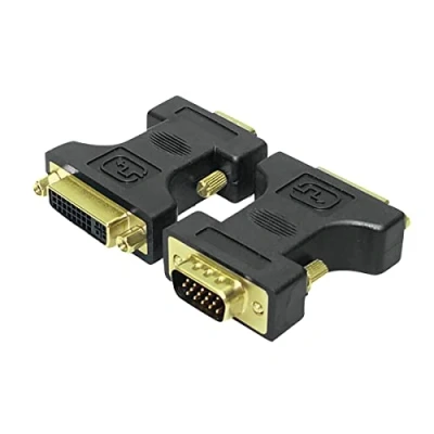 Abbildung von LogiLink AD0002 DVI Adapter, I (24+5 Dual Link) Buchse zu VGA (HD15) Stecker, Auflösung Full HD bis 1080p (1920 x 1200)