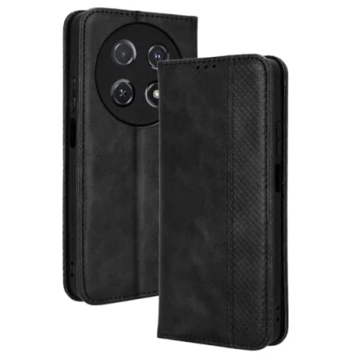 Abbildung von COMAKU Multifunktionale Huawei nova 12i Hülle, Geldbeutel Handyhülle mit eingebauten Kartenfächern Schwarz