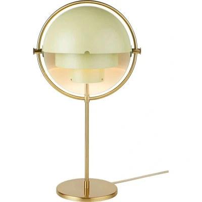 Abbildung von GUBI Tischleuchte Multi Lite, Höhe 50 cm, messing/creme