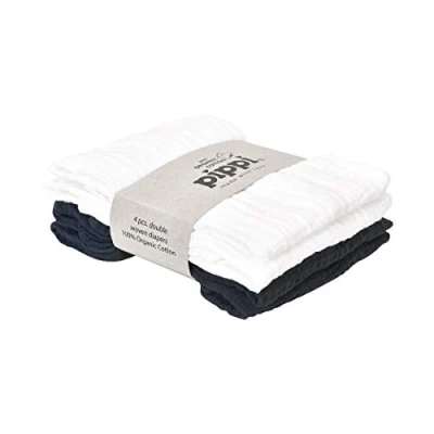 Abbildung von Pippi Musselintuch 4er Pack, White/Black