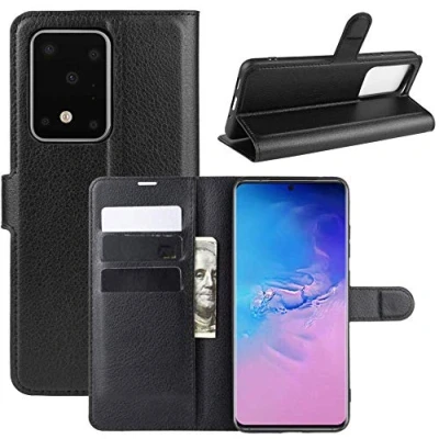 Abbildung von CoverKingz Handytasche kompatibel mit Samsung Galaxy S20 Ultra [6,9 Zoll] Handy Case Kartenfach Handyhülle Flipcase klappbar Schwarz