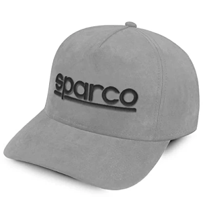 Abbildung von Sparco Unisex Mütze Wildleder, Grau Baseballkappe, One Size, Einheitsgröße