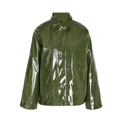 Abbildung von NOISY MAY Damen NMSKY L/S Short Vinyl Coat NOOS Regenjacke, Kombu Green, XS