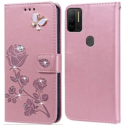 Abbildung von PKQTOP Hülle für Ulefone Note 11P Handyhülle,Klappbar Tasche Case,Standfunktion,Kartenfach,Silikon Bumper,Stoßfeste Schutzhülle Cover