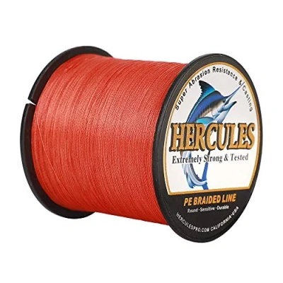 Abbildung von Hercules Super Cast 100m 2000m 109 2196 Yards Geflochtene Angelschnur 6lb 100lb Test für Salzwasser Süßwasser PE Geflecht Fischdraht Superline 4 Stränge