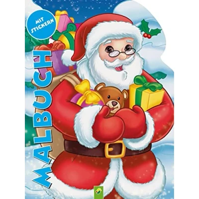 Abbildung von Malbuch Weihnachtsmann: Mit Stickern. Für Kinder ab 4 Jahren