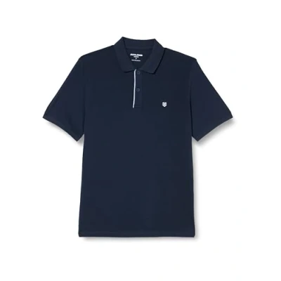 Abbildung von JACK&amp;JONES Herren JPRBLASAINZ SS Polo Sweatshirt, Navy Blazer, Large