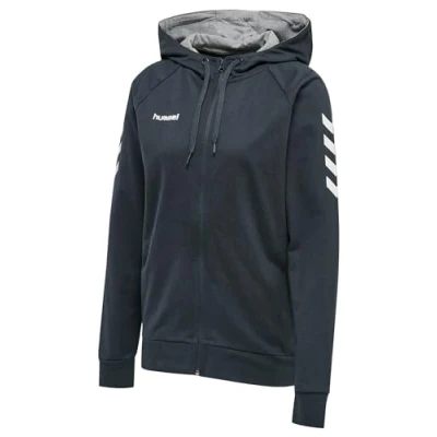 Abbildung von HUMMEL GO COTTON ZIP HOODIE WOMAN Sweatshirt, EGRET MELANGE, L