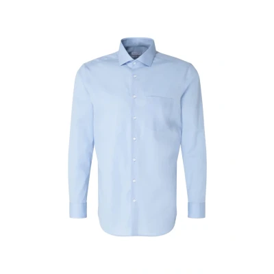 Abbildung von Seidensticker KENT Regular FIT Contrast Businesshemd, Herren, Größe: 44, Light blue
