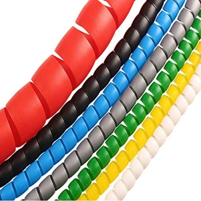 Abbildung von Vogueing Tool Kabelkanal, 8 mm, Spiralschlauch, Kabelschutzhülse für Computerkabel zu Hause oder im Büro, Schwarz, 5 m