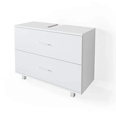 Abbildung von Vicco Waschbeckenunterschrank Ilias, Weiß, 80 x 60.8 cm Drehbar