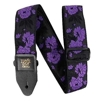 Abbildung von Ernie Ball Classic Jacquard Guitar/Bass Strap Lavender Rose