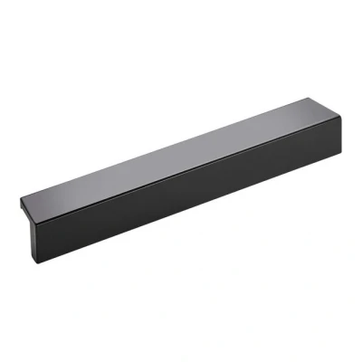 Abbildung von SO TECH® Möbelgriff Griffleiste BLACKLINE XVII schwarz matt (1 St), Bohrlochabstand (BA) 160 mm Profilgriff inkl. Schrauben