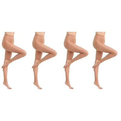 Abbildung von Dim Strumpfhosen Beauty Resist Strapazierfähig Damen x4, Beige, L