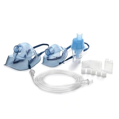 Abbildung von Omnibus B SPEED Inhalationszubehör Vernebler mit einstellbarer Zerstäubung Kompatibel &amp; anderen Modellen Latexfreie Masken für Kinder Erwachsene 6 ml Fassungsvermögen