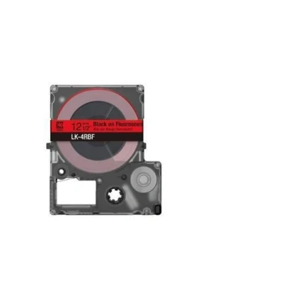 Abbildung von 0 Epson LabelWorks LK 4RBF Schwarz auf fluoreszierendem Rot Rolle (1,2 cm x 5 m) 1 Kassette