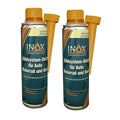 Abbildung von INOX® Kühlsystem Dicht Additiv Kühlsystempflege Aufbereitung, 2 x 250ml Dichtmittel für Kühlsysteme alle Verbrennungsmotoren mit Wasserkühlung geeignet