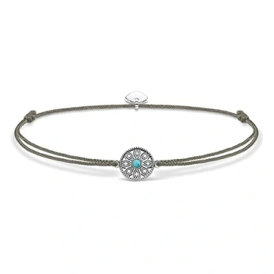 Abbildung von Thomas SABO Little Secret Ethno Amulett Armband, Damen, Größe: 19, Silver coloured,turquoise, grey, white