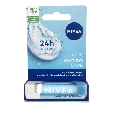 Abbildung von Labello Hydro Care SPF15 4,8 g, feuchtigkeitsspendender Lippenbalsam, Lippenbalsam mit Aloe Vera, Sheabutter und pflegenden natürlichen Ölen, LSF15