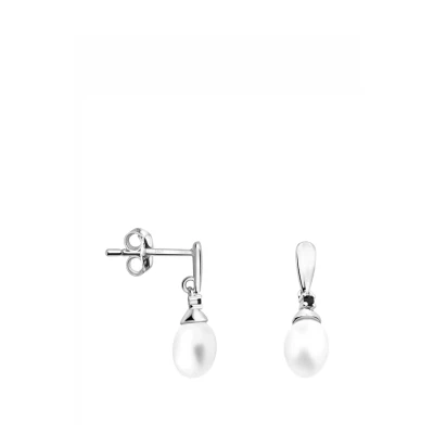 Abbildung von Sofia Milani Pearl Ohrringe, Damen, Größe: One Size, Silver