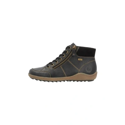 Abbildung von Remonte Schnürboots, Flats, Komfortschuh, Stiefelette mit Logoprägung und Kontrastnähten