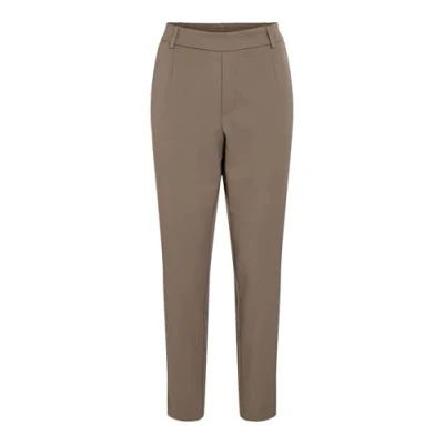Abbildung von VILA Vivarone SLIM Stoffhose, Damen, Größe: 38, Brown