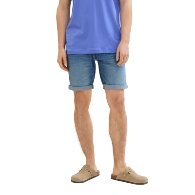Abbildung von TOM Tailor denim Jeans Shorts, Herren, Größe: Small, Used light stone blue