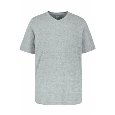 Abbildung von JP1880 Tshirt basic graumelange, Herren, Größe: XL, Grau melange