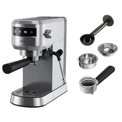 Abbildung von AEG Espressomaschine &quot;Gourmet 6 EC6 1 6ST&quot;, Korbfilter, Siebträger