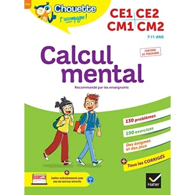 Abbildung von Chouette Calcul mental CE1/CE2/CM1/CM2: cahier d&#039;entraînement recommandé par les enseignants