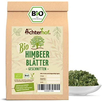 Abbildung von Himbeerblättertee Bio 250g 100% Himbeerblätter Tee getrocknet ohne Zusätze Schwangerschaft Geburtsvorbereitung vom Achterhof