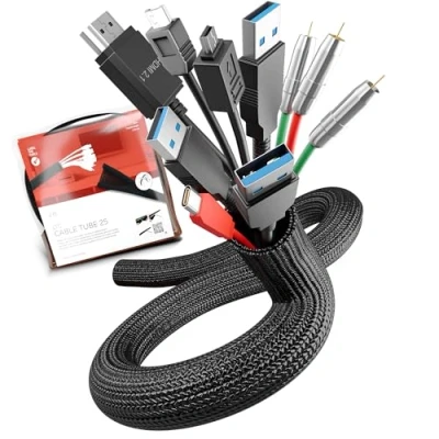 Abbildung von LABEL THE CABLE Kabelmantel schwarz