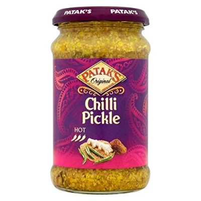 Abbildung von Patak Hot Chilli Pickle (283g) Packung mit 2
