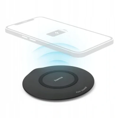Abbildung von Hama Wireless Charger &quot;QI FC15&quot;,15W, kabelloses Smartphone Ladepad, Schwarz