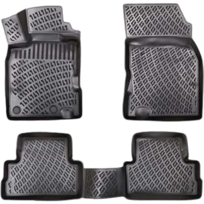 Abbildung von Rizline Passgenau 3D Fussmatten Auto Kompatibel mit Seat Alhambra 2.Gen 2010 2022 Zubehör 1. und 2. Reihe TPE Allwetter Geruchlos rutschfest Vorne Hinten