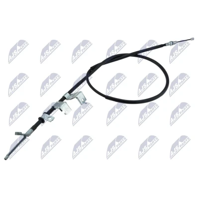Abbildung von NTY HLR NS 004 Handbremsseil hinten rechts 1705, 1550 Scheibenbremse NISSAN: Qashqai / Qashqai+2 I, I Van