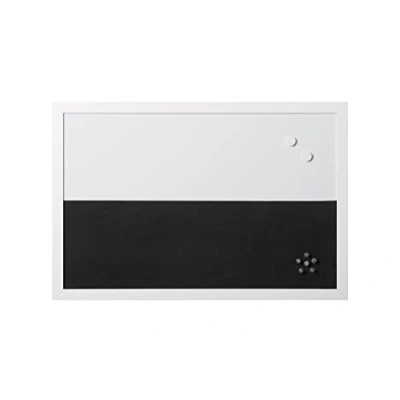 Abbildung von Bi Office, Kombitafel Whiteboard und Memoboard Elemente, magnetisch, trocken abwischbar/ Softouch, Weißer MDF Rahmen, 60x40cm