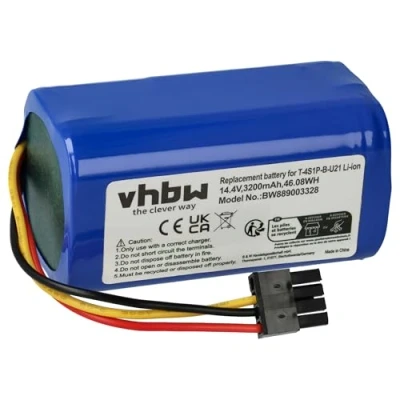 Abbildung von vhbw 1x Akku kompatibel mit Proscenic M8, M8 Pro Staubsauger (3200 mAh, 14,4 V, Li Ion)