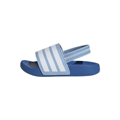 Abbildung von adidas Sportswear Adilette Estrap Badesandale Clear sky cloud white bright royal für Kinder, Größe: 26.5,
