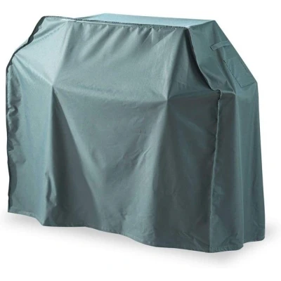 Abbildung von Lumaland Grillabdeckung Grill Abdeckhaube 183 x 68 133 cm Wasserdicht Reißfestes Oxford 600D Gewebe 280 g/m² Schutzhaube, Abdeckplane für Gasgrill Windfest, UV beständig in Grün/Grau