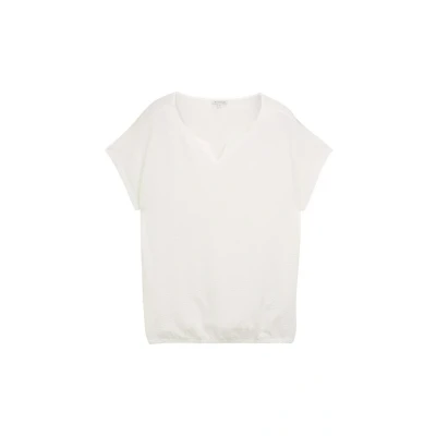 Abbildung von TOM TAILOR Damen 1047158 T Shirt, 10315 Whisper White, 48 Größen