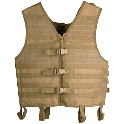 Abbildung von Mil Tec Molle Carrier Weste Coyote Einheitsgröße