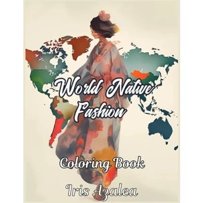 Abbildung von Exquisite World Native Fashion Adult Coloring book for Teens and Adults 50 Intricate Illustrations of Global Traditional Attire: ... exploring creativity, focus relaxation
