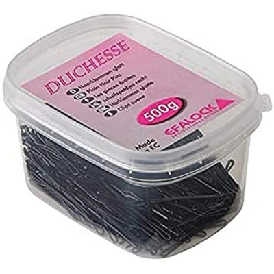 Abbildung von Efalock Duchesse Haarklemmen 7 cm 500 g schwarz